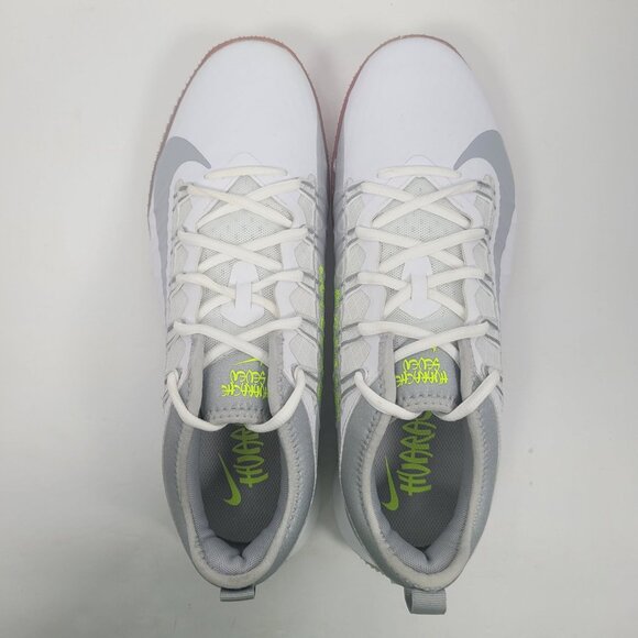 Nike Alpha Huarache 7 Pro TF Lax Men's White Gray Shoes CJ0235-101 US Sz 11 NWB - Picture 8 of 10